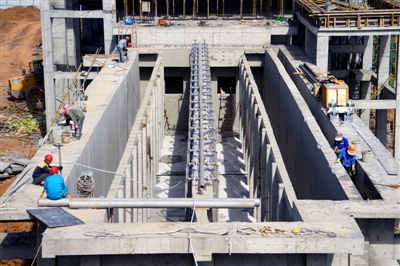 西宁市第六污水处理厂工程进入进水调试阶段